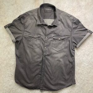 Calvin Klein Jeans Charcoal Button Down Shirt